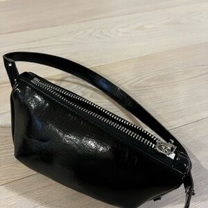 Zara Glossy Black Mini Bag